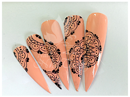 Mẫu nail cọ nét