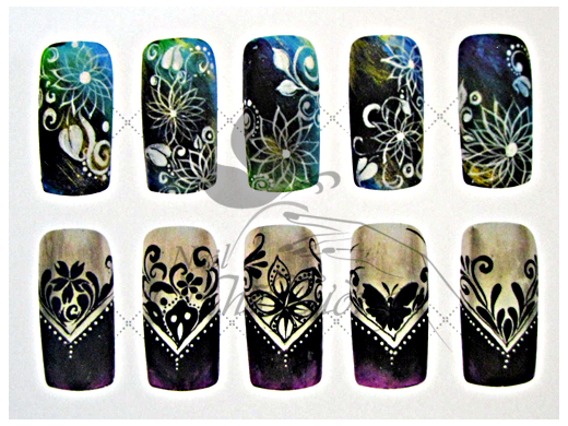 Mẫu nail Manga Chibi