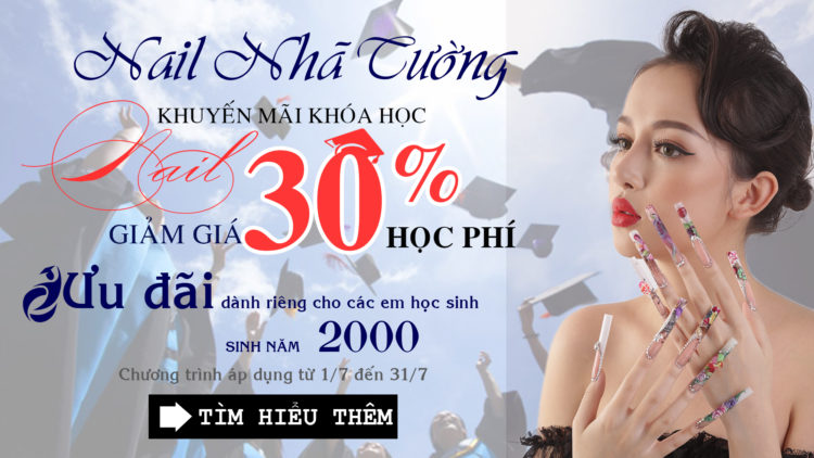 Khuyến mãi khóa đào tạo nail tháng 7