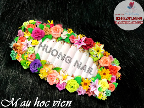 Mẫu học viên thực hành đắp hoa Fantasy