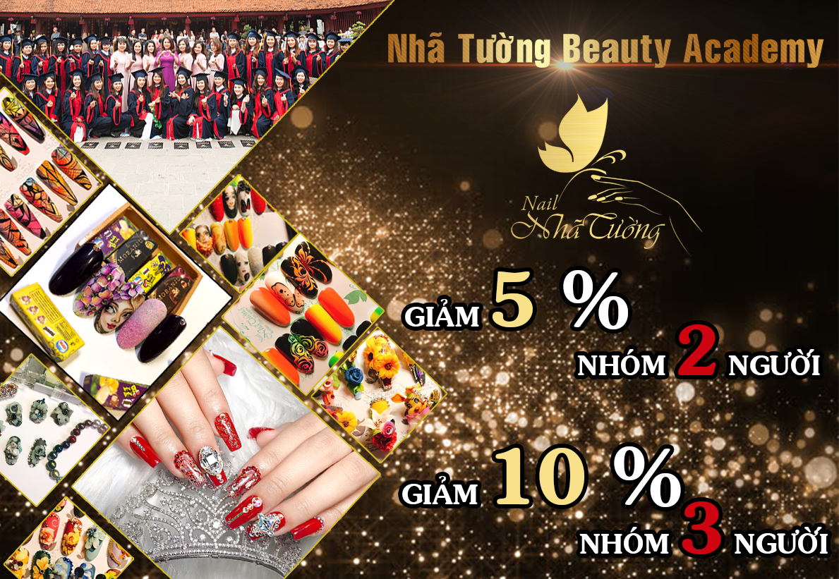 Giảm giá sock – Học nail theo nhóm
