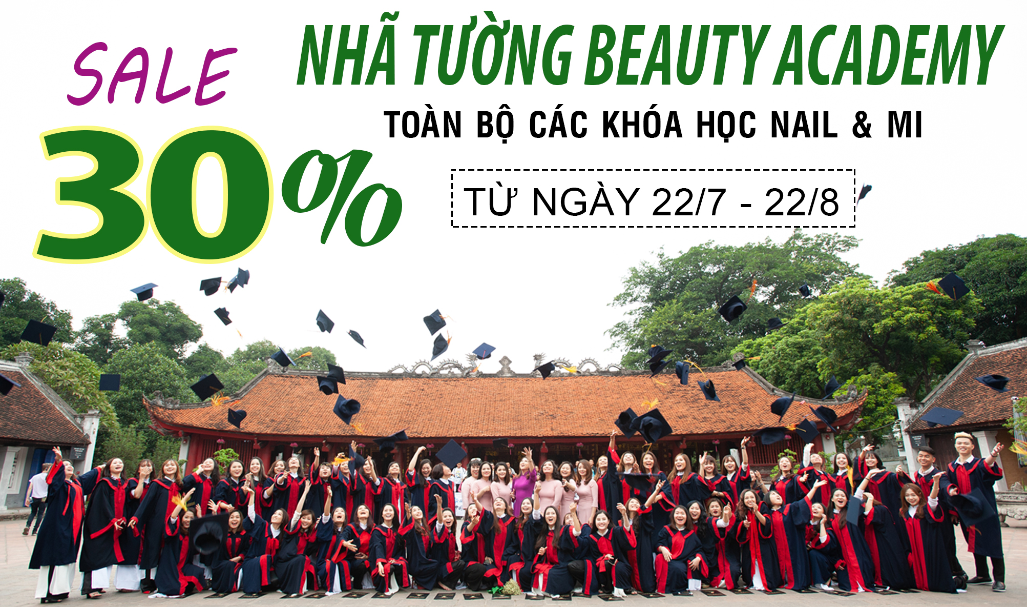 Khuyễn mãi học phí 30% toàn bộ các khóa học