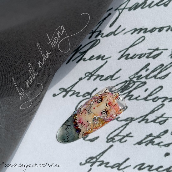 [ CLIP ] Hướng dẫn vẽ móng Manga Thủy Thủ Mặt Trăng Salor Moon bài 2