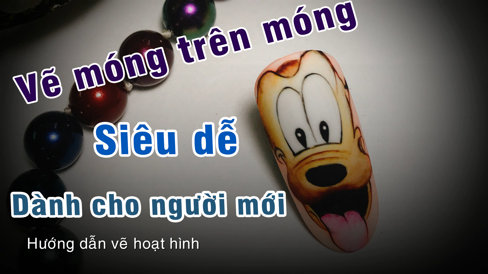 Vẽ hoạt hình trên móng siêu dễ